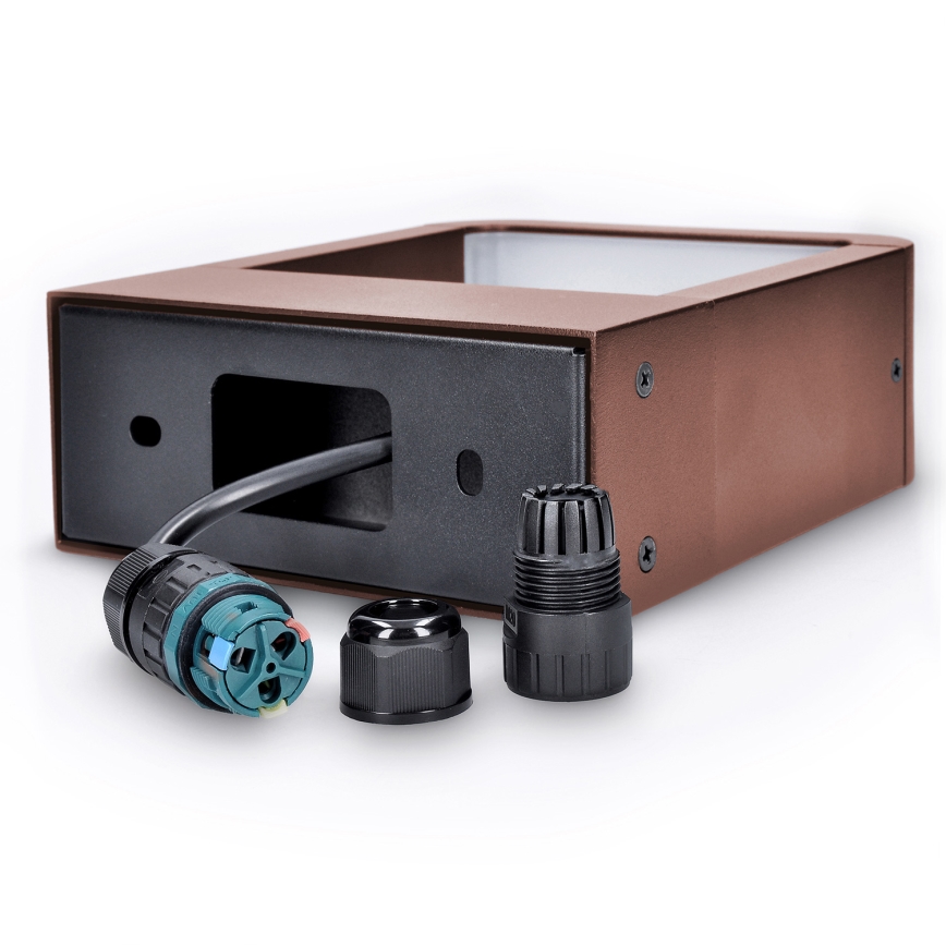 Brilagi - Applique LED da esterno BARI LED/7W/230V 3000/4000/6000K marrone IP54