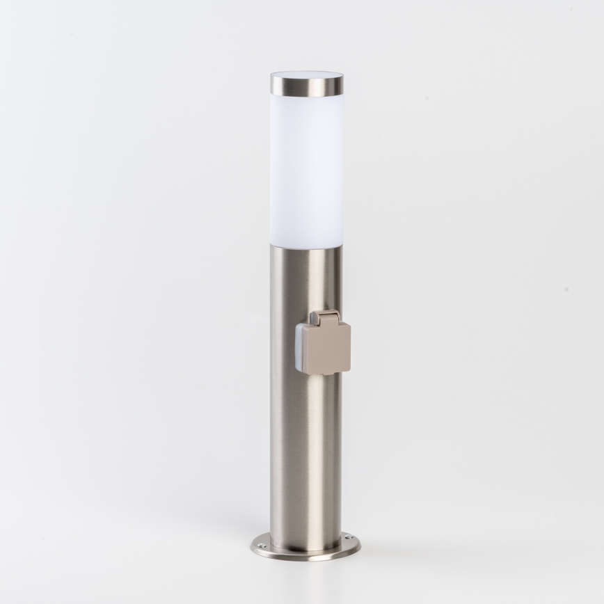 BRILAGI - Lampada LED da esterno con presa ELIA 1xE27/7W/230V 4000K IP44 50 cm cromo opaco
