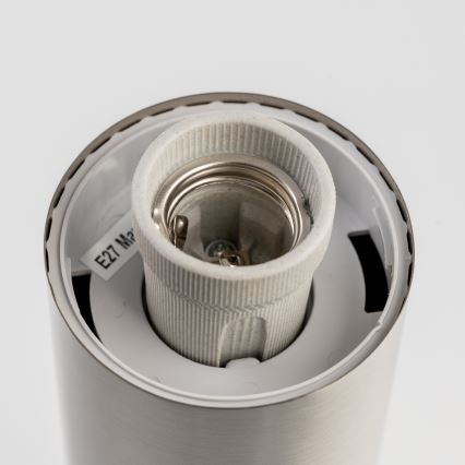 BRILAGI - Lampada LED da esterno con presa ELIA 1xE27/7W/230V 4000K IP44 50 cm cromo opaco