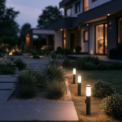 BRILAGI - Lampada da esterno LED con portalampada ELIA 1xE27/7W/230V 4000K IP44 50 cm antracite