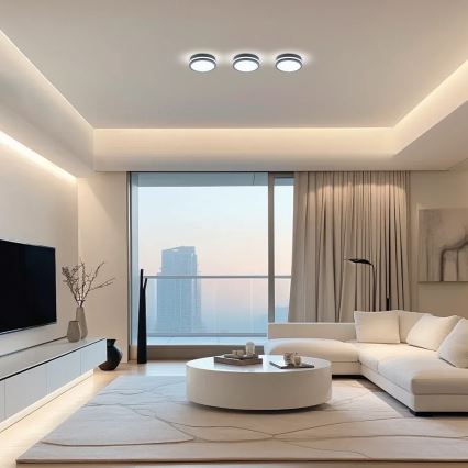 Brilagi - Lampada da esterno LED con sensore BENE LED/18W/230V Ø 22 cm antracite IP54