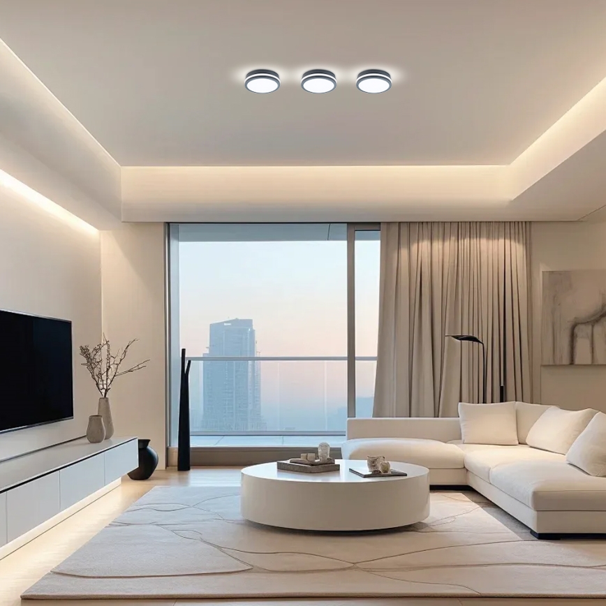 Brilagi - Lampada da esterno LED con sensore BENE LED/18W/230V Ø 22 cm antracite IP54
