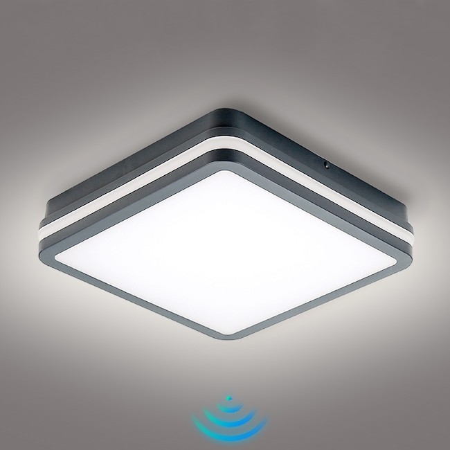 Brilagi - Lampada LED da esterno con sensore BENE LED/24W/230V 26x26 cm IP54 antracite