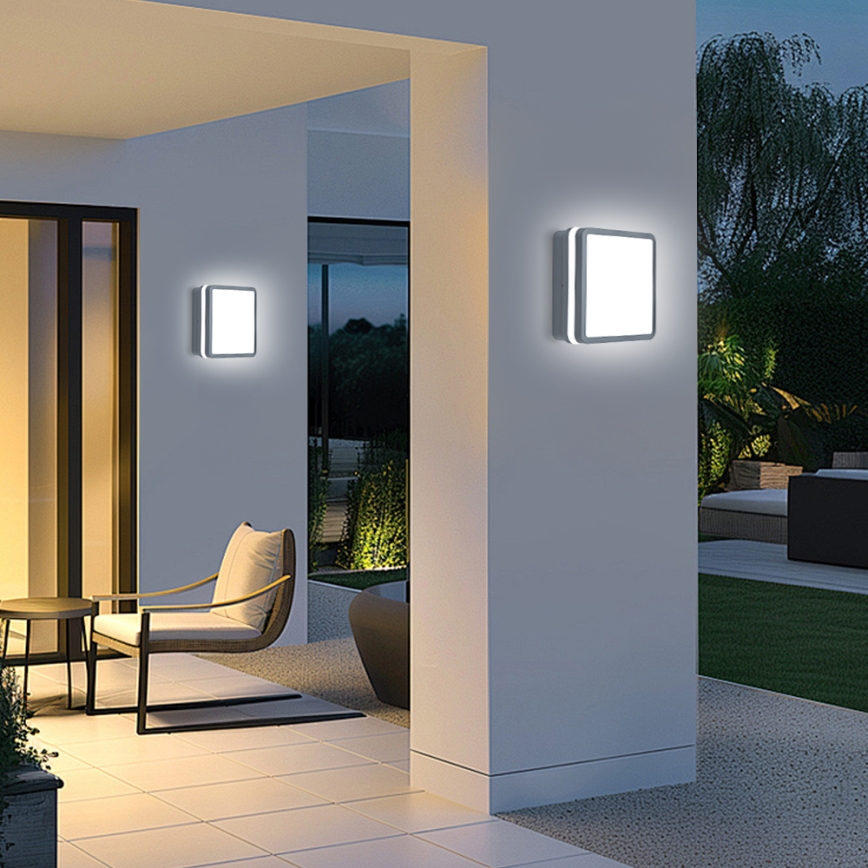Brilagi - Lampada LED da esterno con sensore BENE LED/24W/230V 26x26 cm IP54 antracite