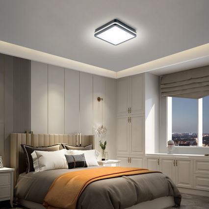 Brilagi - Lampada LED da esterno con sensore BENE LED/24W/230V 26x26 cm IP54 antracite
