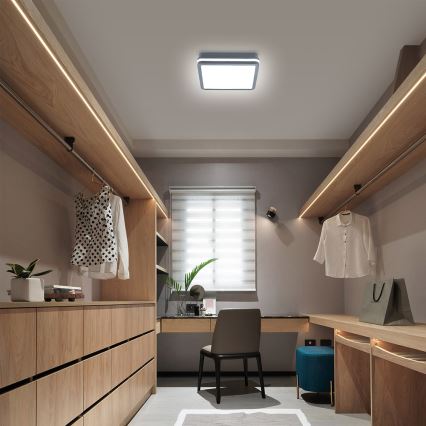 Brilagi - Lampada LED da esterno con sensore BENE LED/24W/230V 26x26 cm IP54 antracite