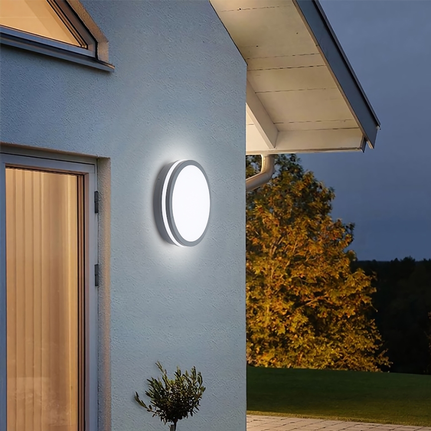 Brilagi - Lampada da esterno con sensore BENE LED/24W/230V Ø 26 cm antracite IP54