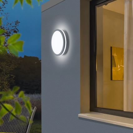 Brilagi - Lampada da esterno con sensore BENE LED/24W/230V Ø 26 cm antracite IP54