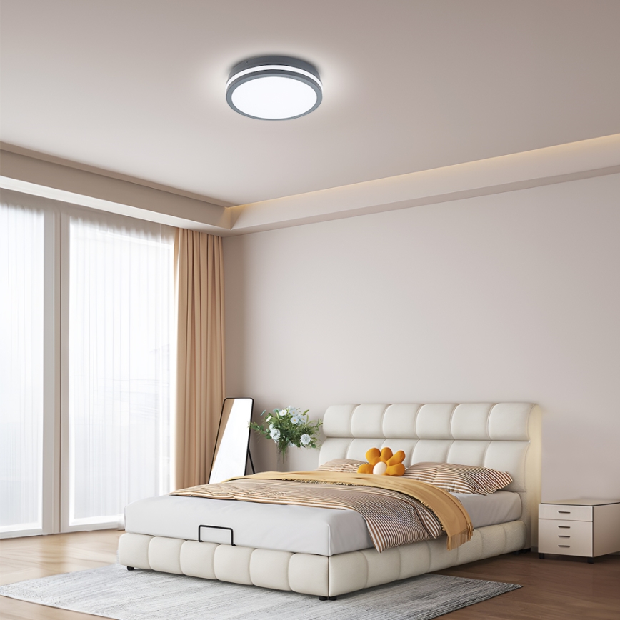 Brilagi - Lampada da esterno con sensore BENE LED/24W/230V Ø 26 cm antracite IP54