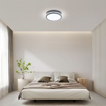 Brilagi - Lampada da esterno con sensore BENE LED/24W/230V Ø 26 cm antracite IP54
