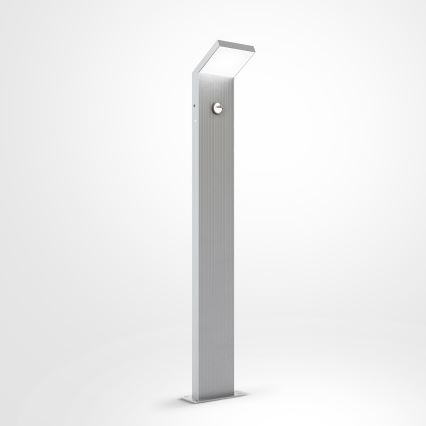 Brilagi - Lampada LED da esterno con sensore RIANO LED/8W/230V argento IP65 80 cm