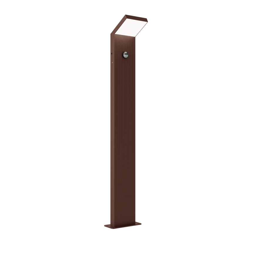 Brilagi - Lampada LED da esterno con sensore RIANO LED/8W/230V marrone IP65 80 cm