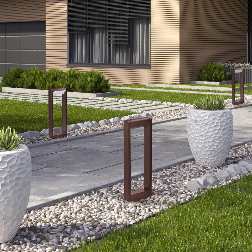 Brilagi - Lampada LED da esterno CROTONE LED/7W/230V marrone IP54 50 cm