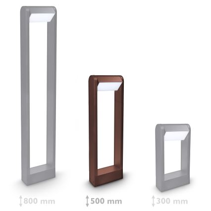 Brilagi - Lampada LED da esterno CROTONE LED/7W/230V marrone IP54 50 cm