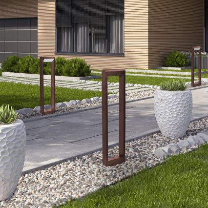 Brilagi - Lampada LED da esterno CROTONE LED/7W/230V marrone IP54 80 cm