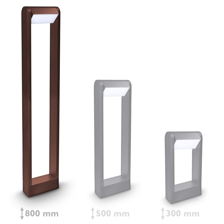 Brilagi - Lampada LED da esterno CROTONE LED/7W/230V marrone IP54 80 cm