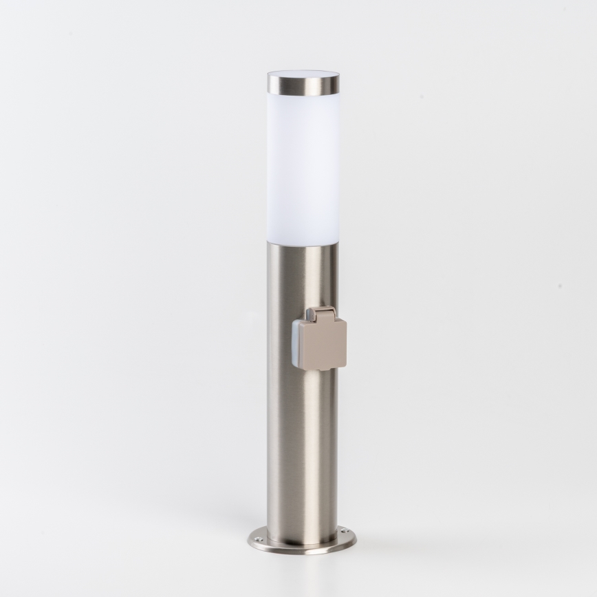 BRILAGI - ELIA, lampada LED da esterno dimmerabile con presa integrata, 1xE27/6W/230V, 2700-6500K, IP44, Wi-Fi, 50 cm, cromo opaco