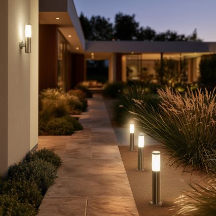 BRILAGI - Lampada LED da esterno dimmerabile ELIA 1xE27/6W/230V 2700-6500K IP44 Wi-Fi 50 cm cromo opaco