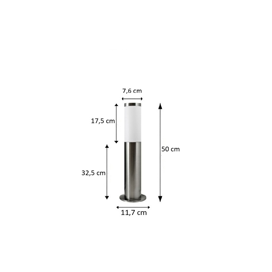 BRILAGI - Lampada LED da esterno ELIA 1xE27/7W/230V 4000K IP44 50 cm cromo satinato