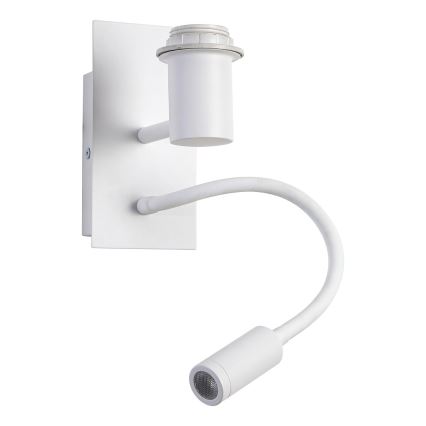 Brilagi - Applique flessibile a LED NUBILA 1xE27/25W/230V + LED/3W bianco/arancione