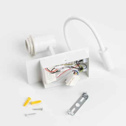 Brilagi - Applique flessibile a LED NUBILA 1xE27/25W/230V + LED/3W bianco/arancione