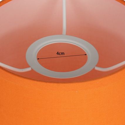 Brilagi - Lampada da parete flessibile a LED NUBILA 1xE27/25W/230V + LED/3W cromo opaco/arancione