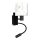 Brilagi - Lampada LED da parete flessibile per bambini BOBO 1xE27/25W/230V + LED/3W nero/bianco/coniglietti