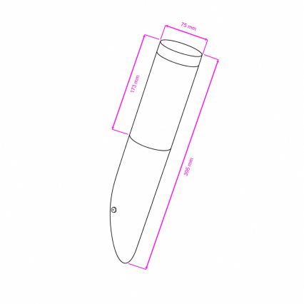 BRILAGI - Applique da esterno LED ELIA 1xE27/7W/230V 4000K IP44 cromo opaco
