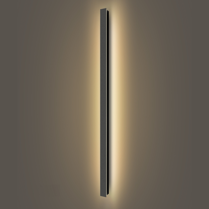 Brilagi - Lampada LED da parete per esterni LINEAR, 32W, 230V, 3000K, IP65, 140 cm, nero, CRI 90