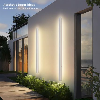 Brilagi - LED applique da esterno LINEAR LED/32W/230V 3000K IP65 140 cm bianca CRI 90