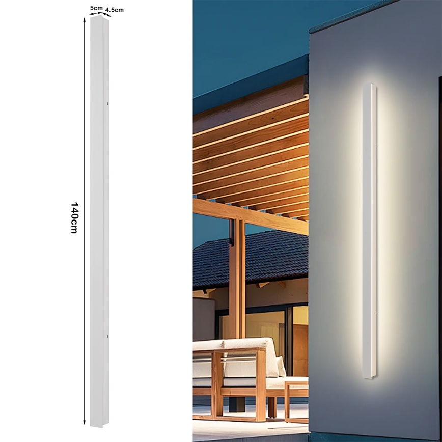 Brilagi - LED applique da esterno LINEAR LED/32W/230V 3000K IP65 140 cm bianca CRI 90