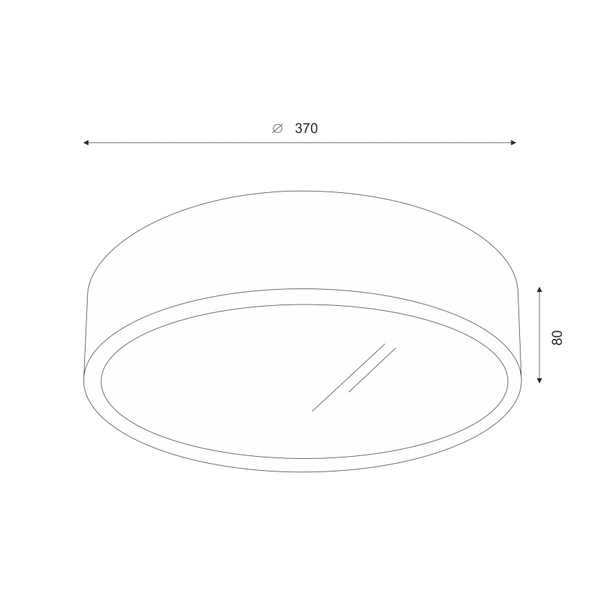 Brilagi - Lampada da soffitto LED CARVALHO 2xE27/60W/230V rovere ciliegio diam. 37 cm