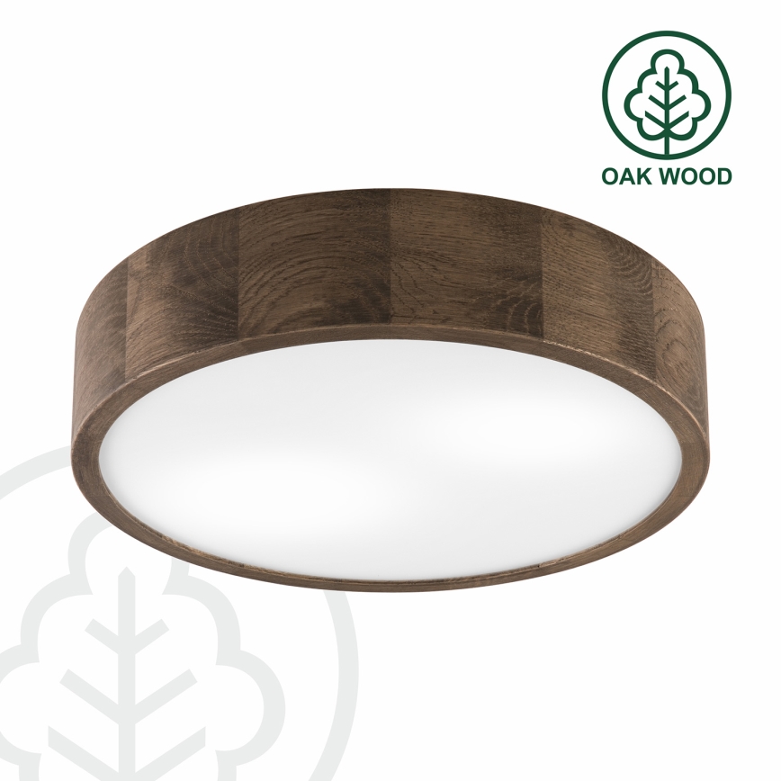 Brilagi - Lampada da soffitto LED CARVALHO 2xE27/60W/230V rovere noce diam. 37 cm