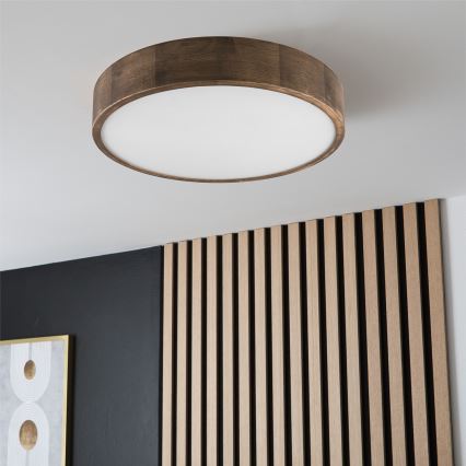 Brilagi - Lampada da soffitto LED CARVALHO 3xE27/60W/230V rovere noce Ø 47 cm