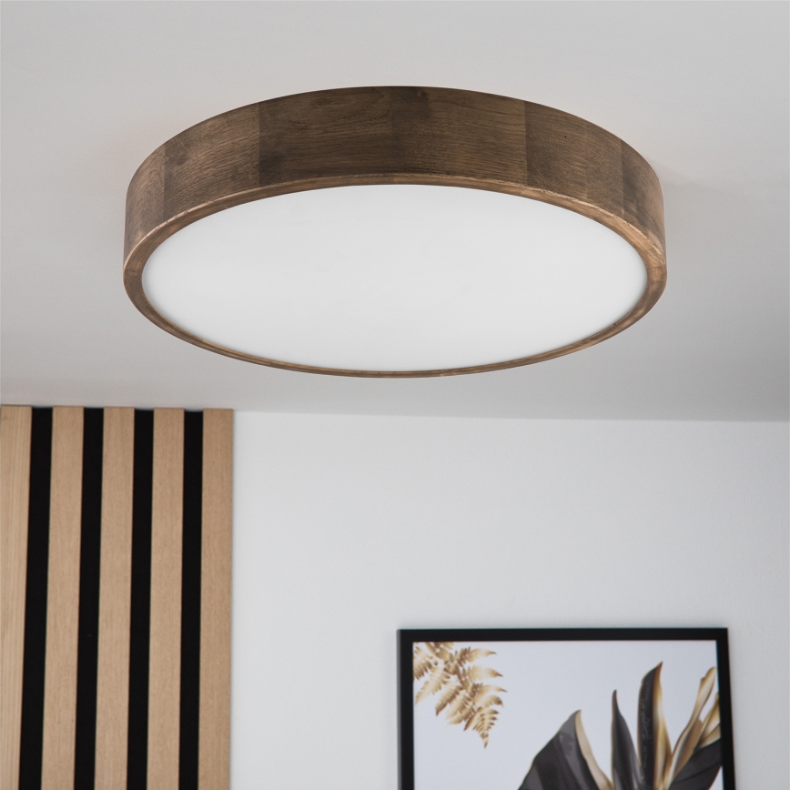 Brilagi - Lampada da soffitto LED CARVALHO 3xE27/60W/230V rovere noce Ø 47 cm