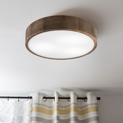 Brilagi - Lampada da soffitto LED CARVALHO 3xE27/60W/230V rovere noce Ø 47 cm
