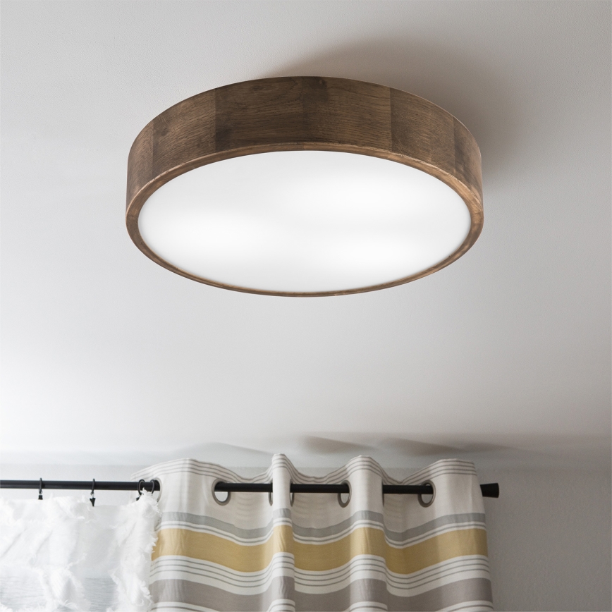 Brilagi - Lampada da soffitto LED CARVALHO 3xE27/60W/230V rovere noce Ø 47 cm