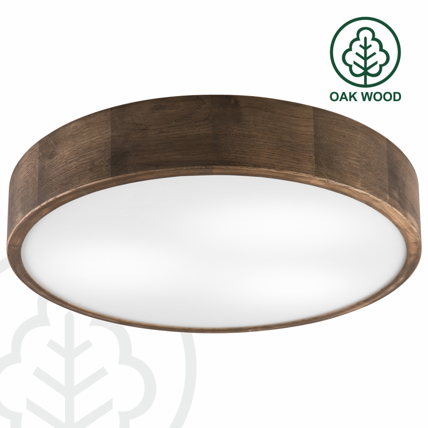 Brilagi - Lampada da soffitto LED CARVALHO 3xE27/60W/230V rovere noce Ø 47 cm