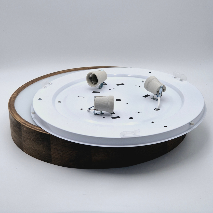 Brilagi - Lampada da soffitto LED CARVALHO 3xE27/60W/230V rovere noce Ø 47 cm