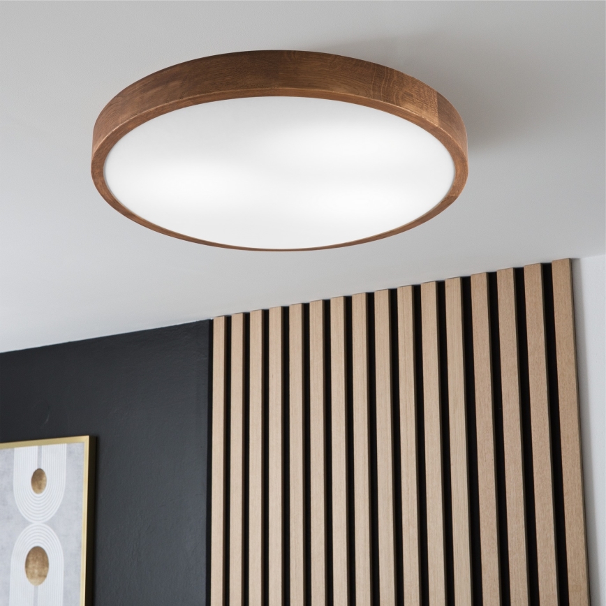 Brilagi - Lampada da soffitto LED CARVALHO SLIM 3xE27/60W/230V rovere ciliegio diam. 47 cm
