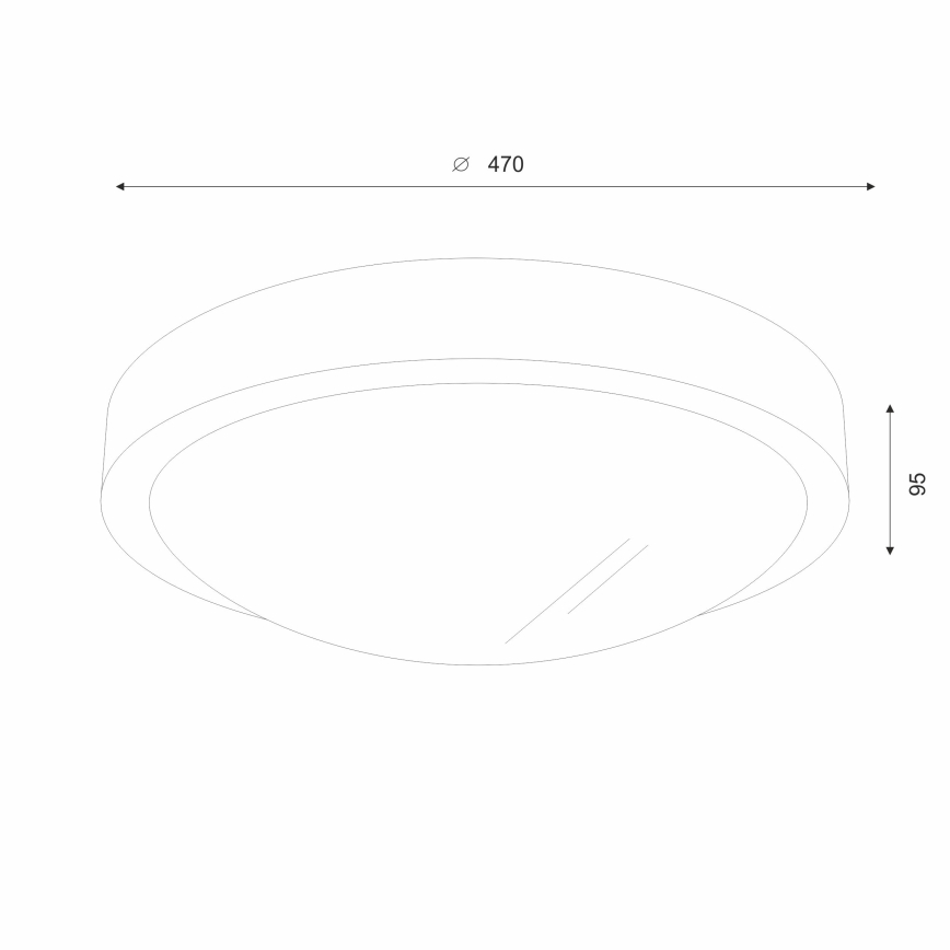 Brilagi - Lampada da soffitto LED CARVALHO SLIM 3xE27/60W/230V rovere noce Ø 47 cm