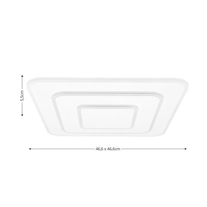 Brilagi - Lampada da soffitto dimmerabile a LED MODERN LED/72W/230V 2700-6500K 46,6x46,6 cm + telecomando