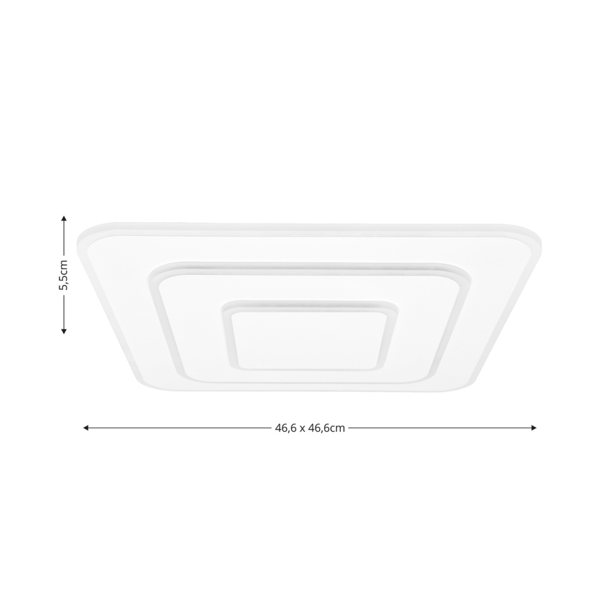 Brilagi - Lampada da soffitto dimmerabile a LED MODERN LED/72W/230V 2700-6500K 46,6x46,6 cm + telecomando