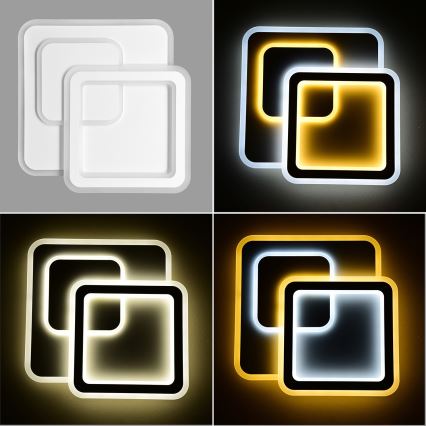 Brilagi - Lampada da soffitto dimmerabile a LED MODERN LED/80W/230V 2700-6500K 52,5x52,5 cm con telecomando