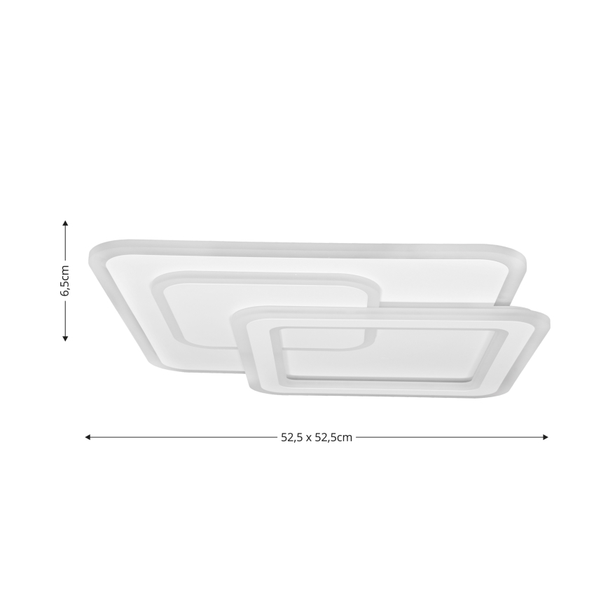 Brilagi - Lampada da soffitto dimmerabile a LED MODERN LED/80W/230V 2700-6500K 52,5x52,5 cm con telecomando