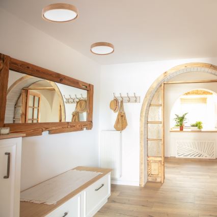 Brilagi - Lampada da soffitto LED MANAROLA SIMPLE LED/24W/230V 3000K rovere Ø 41 cm