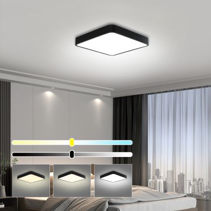 Brilagi - Lampada da soffitto LED POOL LED/36W/230V 3000/4500/6000K 40x40 cm nero