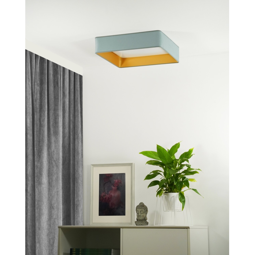 Brilagi - Lampada da soffitto LED VELVET SQUARE LED/24W/230V menta