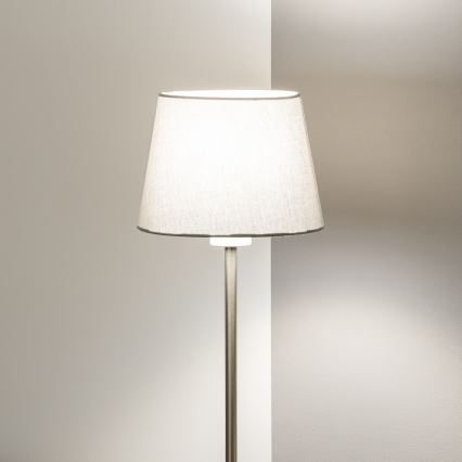 Brilagi - Lampada LED da terra CERIA 1xE27/40W/230V Ø 20,5 cm grigio/cromo opaco