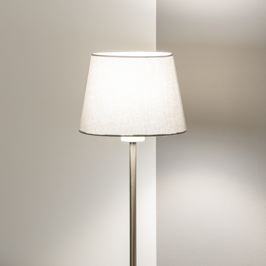 Brilagi - Lampada LED da terra CERIA 1xE27/40W/230V Ø 20,5 cm grigio/cromo opaco